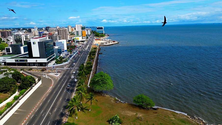 Vue aérienne de Libreville