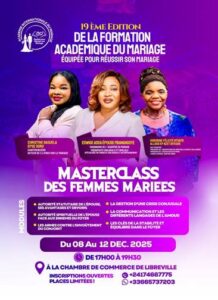 Formation Académique du Mariage Libreville 2025 : une 19ᵉ édition dédiée à renforcer les couples